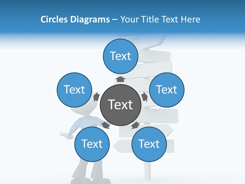 Abstract Puzzled Stand PowerPoint Template