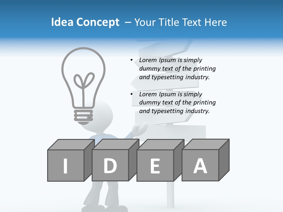 Abstract Puzzled Stand PowerPoint Template
