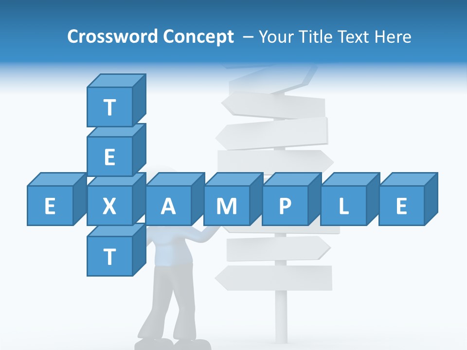 Abstract Puzzled Stand PowerPoint Template