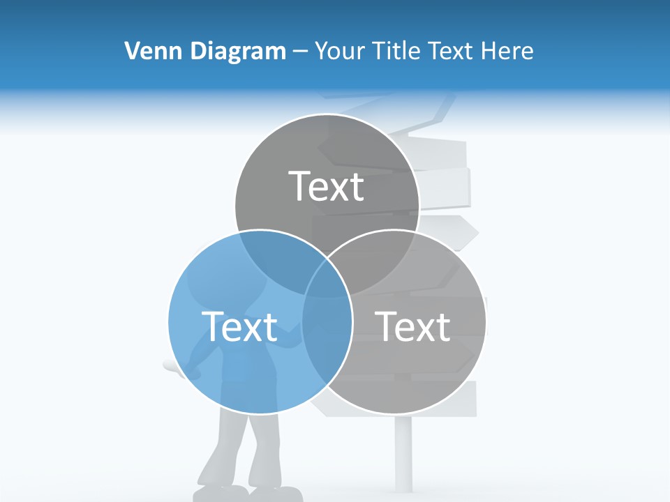 Abstract Puzzled Stand PowerPoint Template