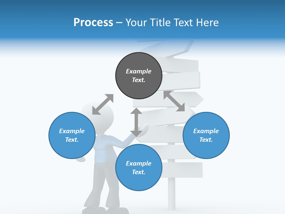 Abstract Puzzled Stand PowerPoint Template
