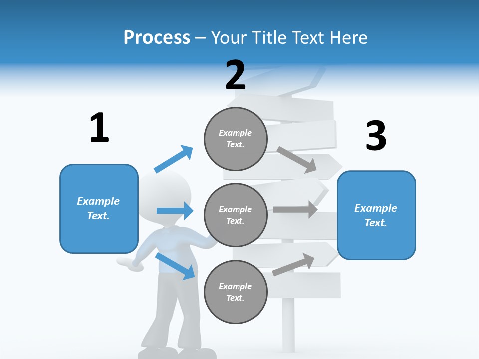 Abstract Puzzled Stand PowerPoint Template