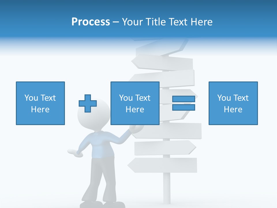 Abstract Puzzled Stand PowerPoint Template