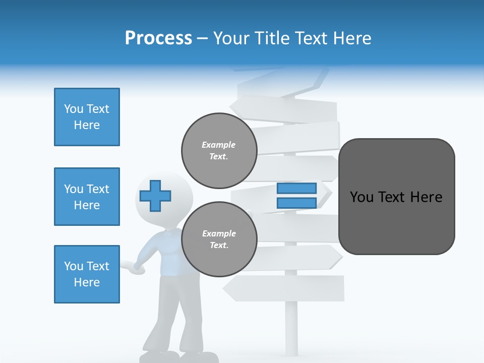 Abstract Puzzled Stand PowerPoint Template