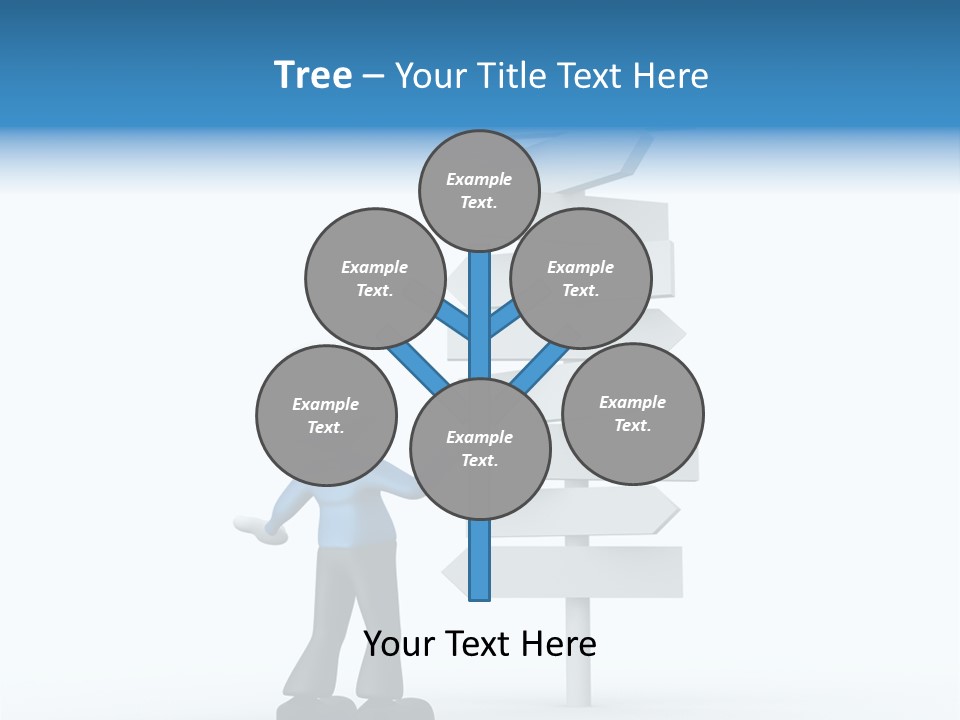 Abstract Puzzled Stand PowerPoint Template