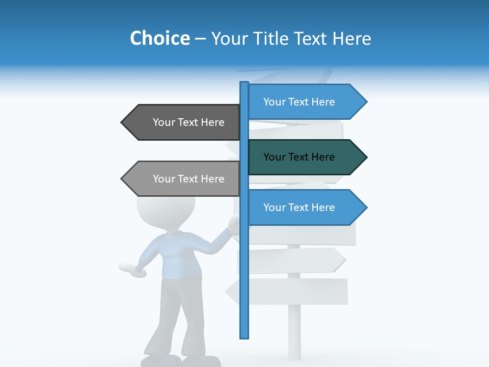 Abstract Puzzled Stand PowerPoint Template