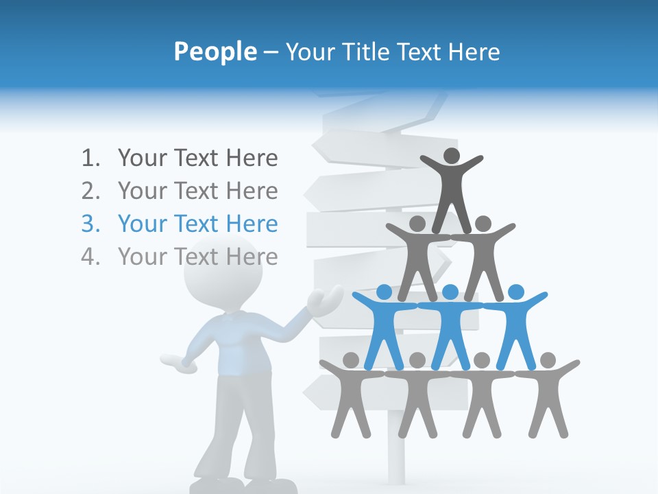 Abstract Puzzled Stand PowerPoint Template