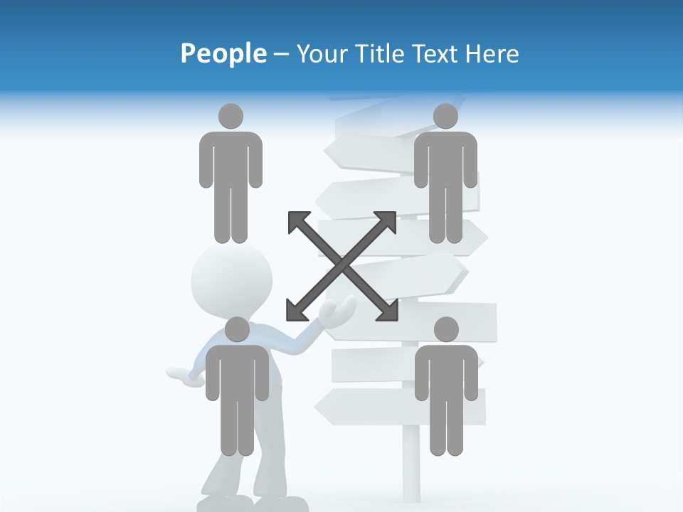 Abstract Puzzled Stand PowerPoint Template