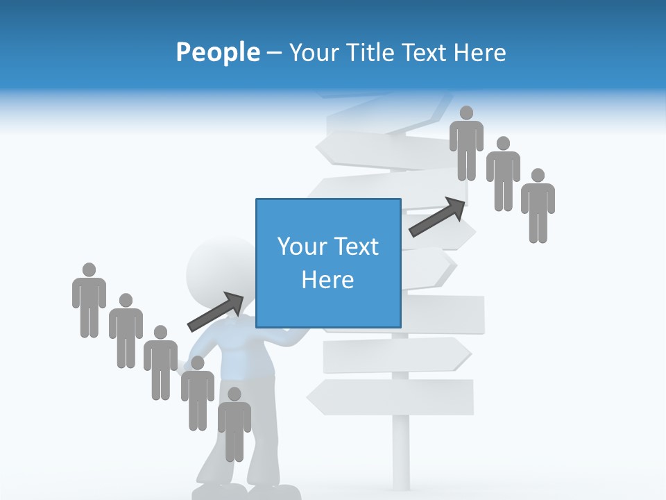 Abstract Puzzled Stand PowerPoint Template