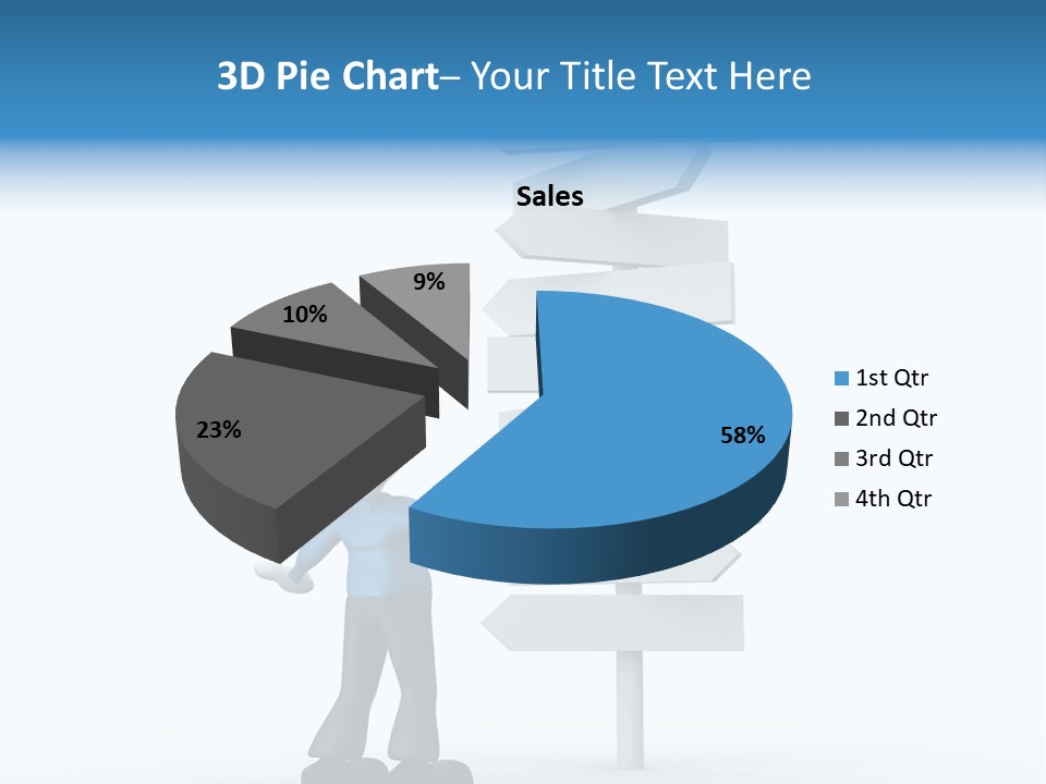 Abstract Puzzled Stand PowerPoint Template