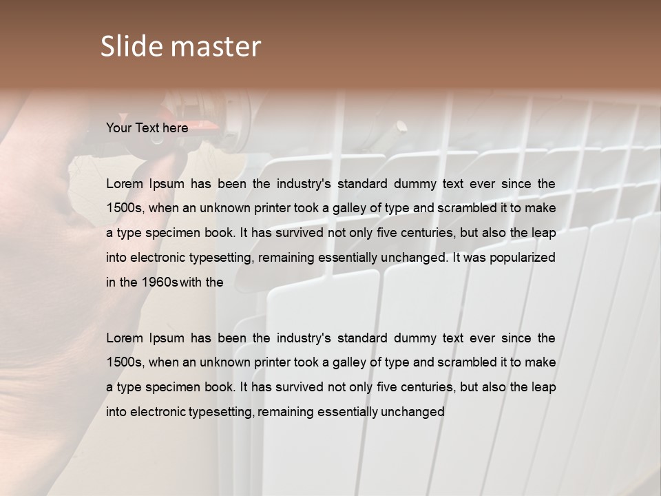 Heat Energy Room PowerPoint Template