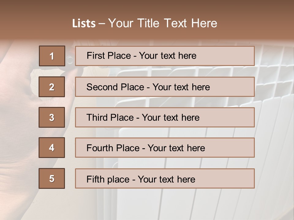 Heat Energy Room PowerPoint Template