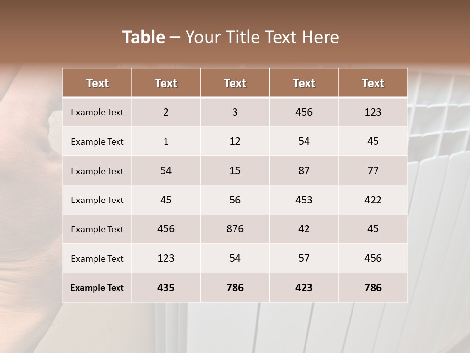 Heat Energy Room PowerPoint Template