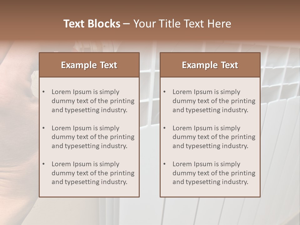 Heat Energy Room PowerPoint Template