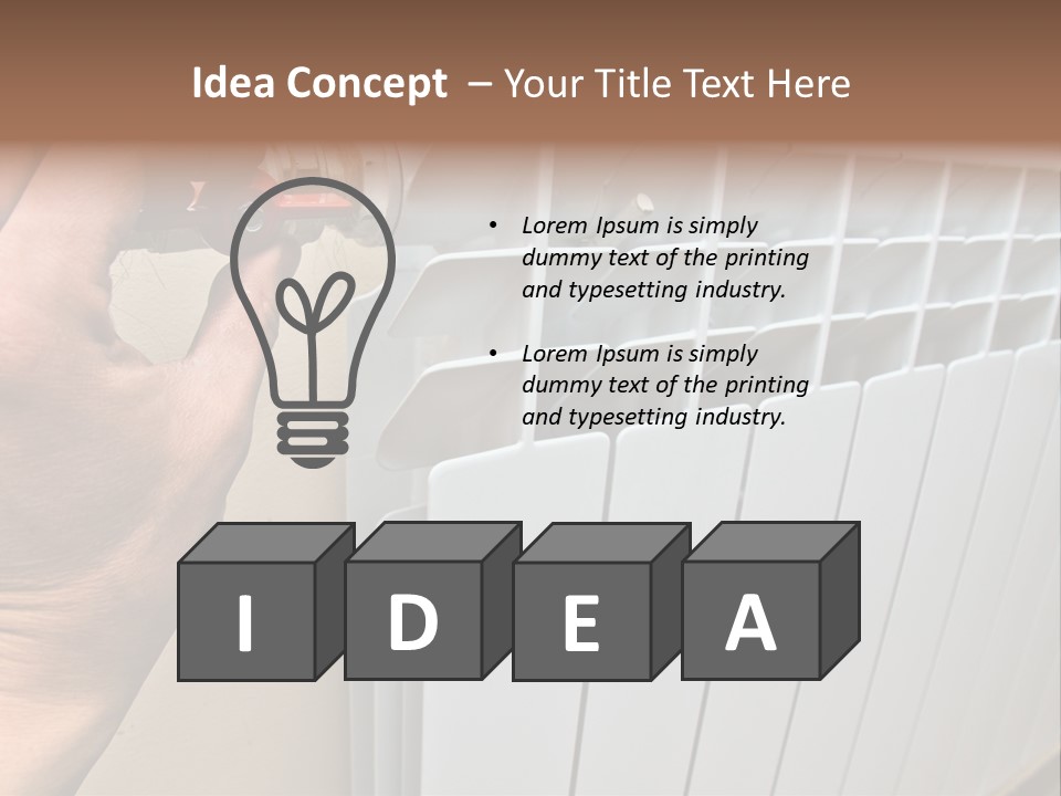 Heat Energy Room PowerPoint Template