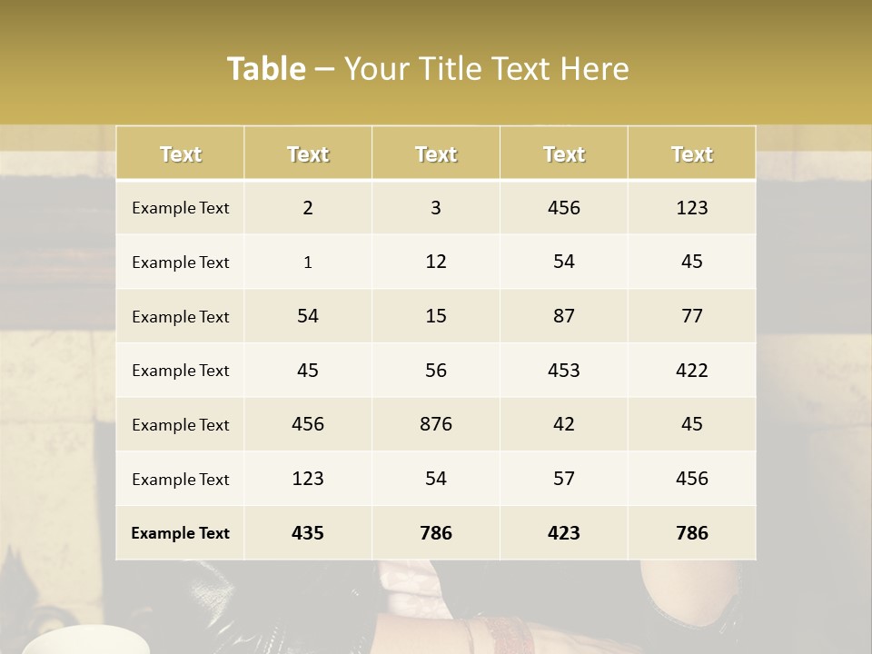 Coffee Hipster Style PowerPoint Template