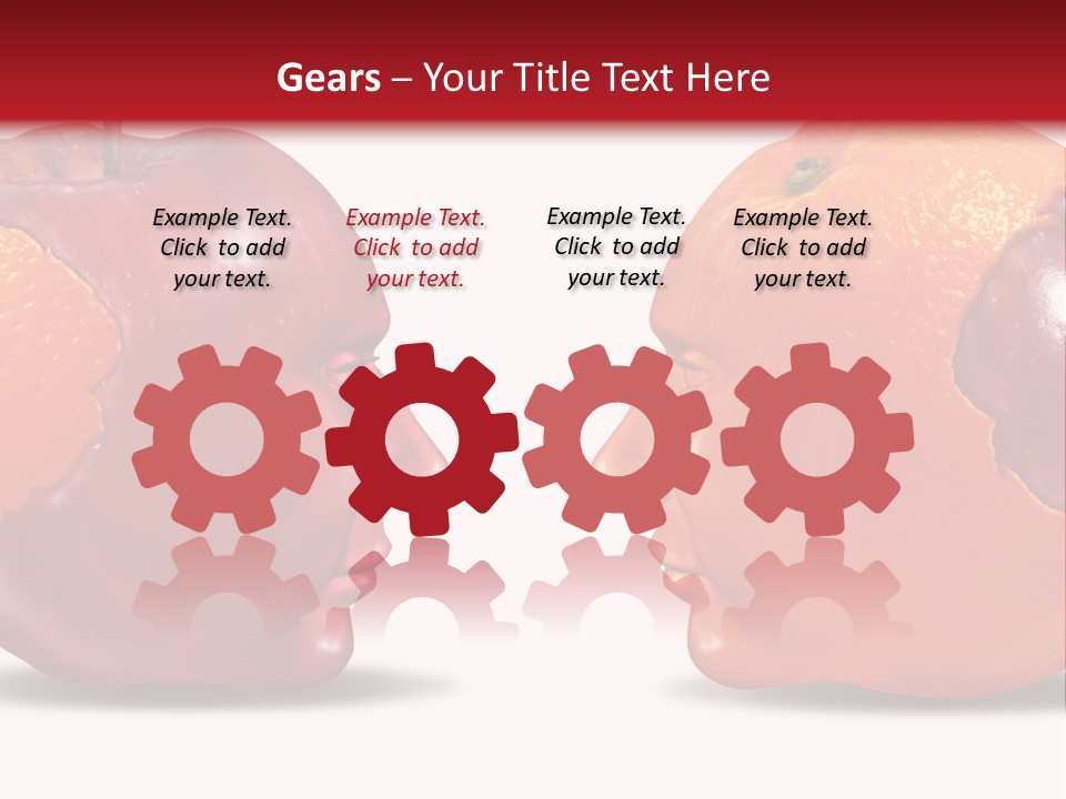 Human Head Meeting Connected PowerPoint Template