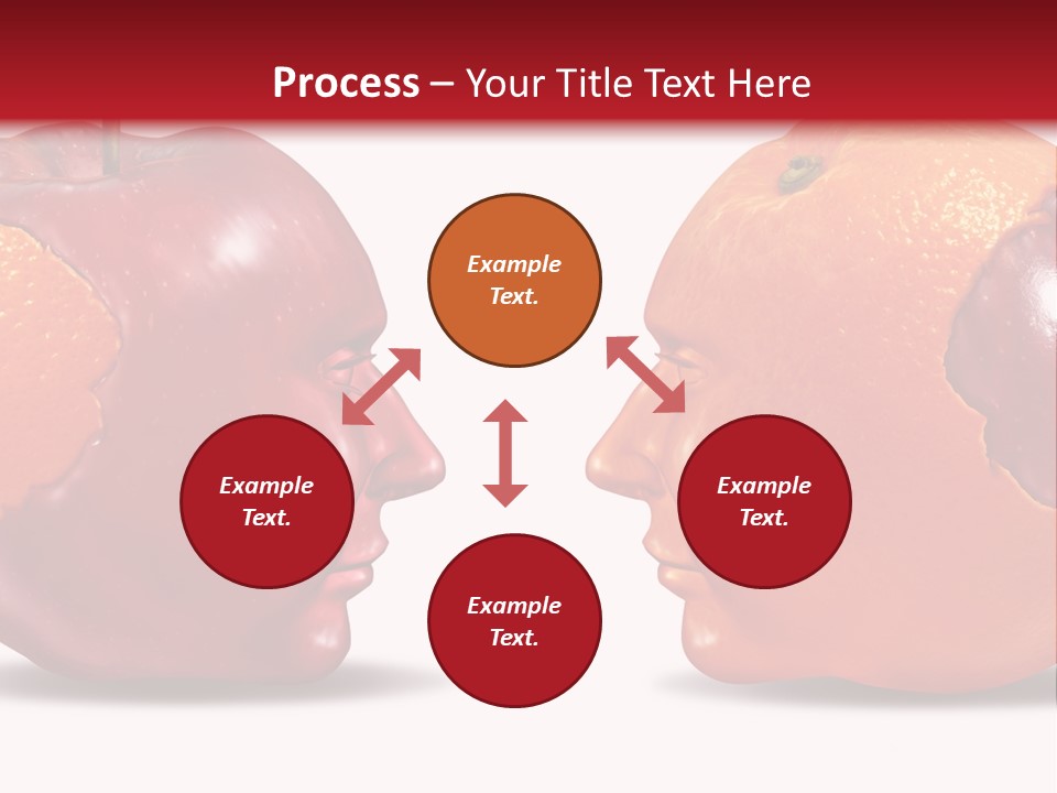 Human Head Meeting Connected PowerPoint Template