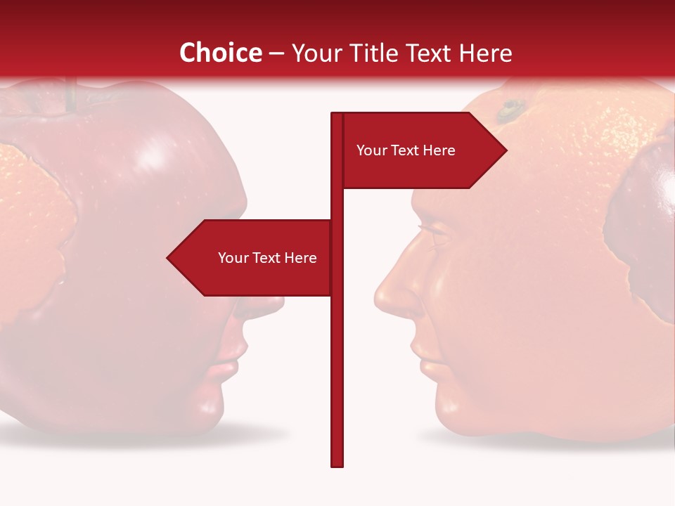 Human Head Meeting Connected PowerPoint Template