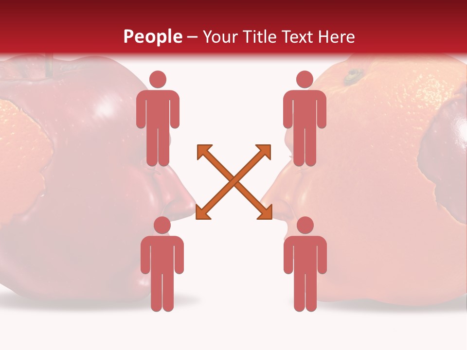 Human Head Meeting Connected PowerPoint Template