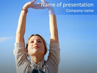 Well Being Training Blue PowerPoint Template