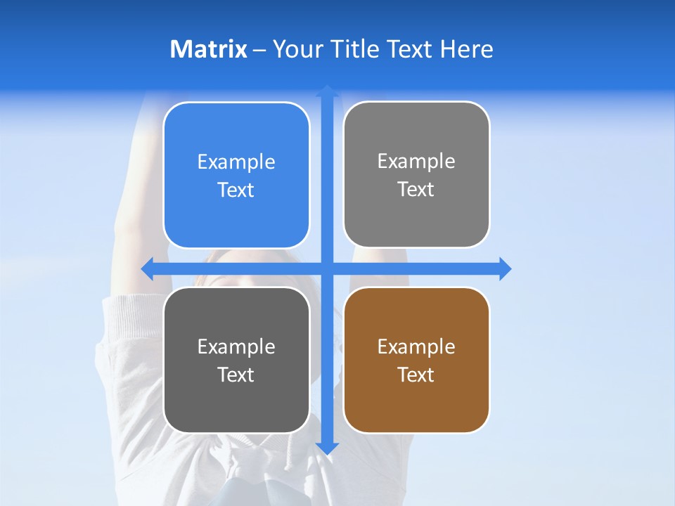 Well Being Training Blue PowerPoint Template