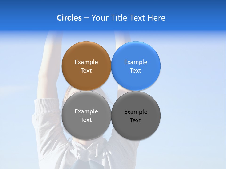 Well Being Training Blue PowerPoint Template