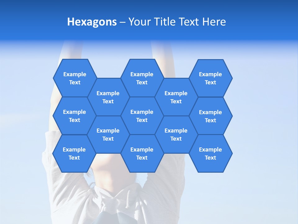 Well Being Training Blue PowerPoint Template