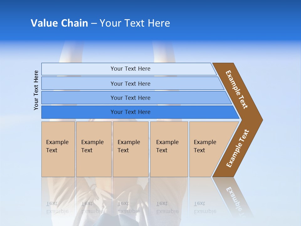 Well Being Training Blue PowerPoint Template