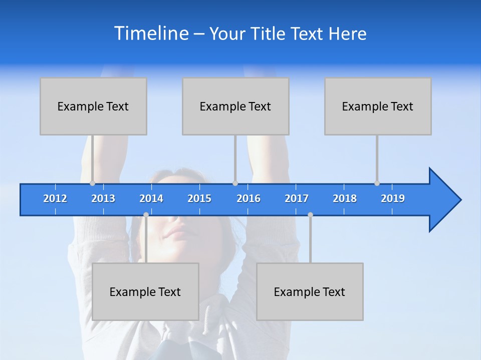 Well Being Training Blue PowerPoint Template