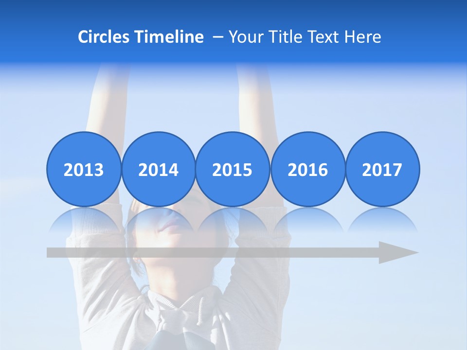 Well Being Training Blue PowerPoint Template