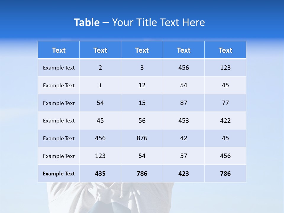 Well Being Training Blue PowerPoint Template