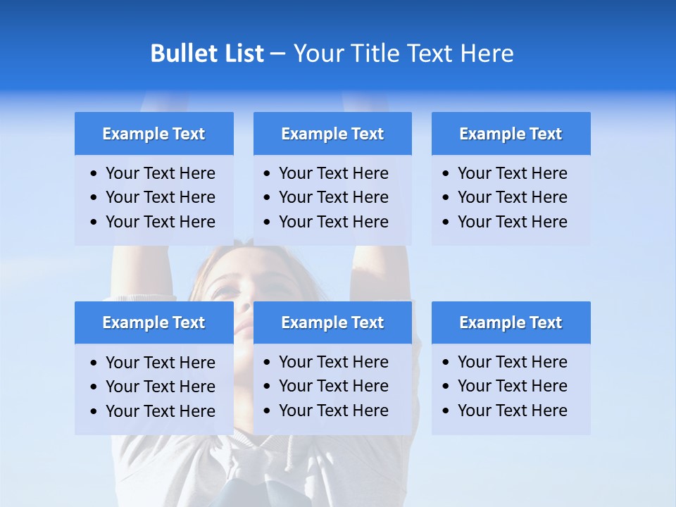 Well Being Training Blue PowerPoint Template