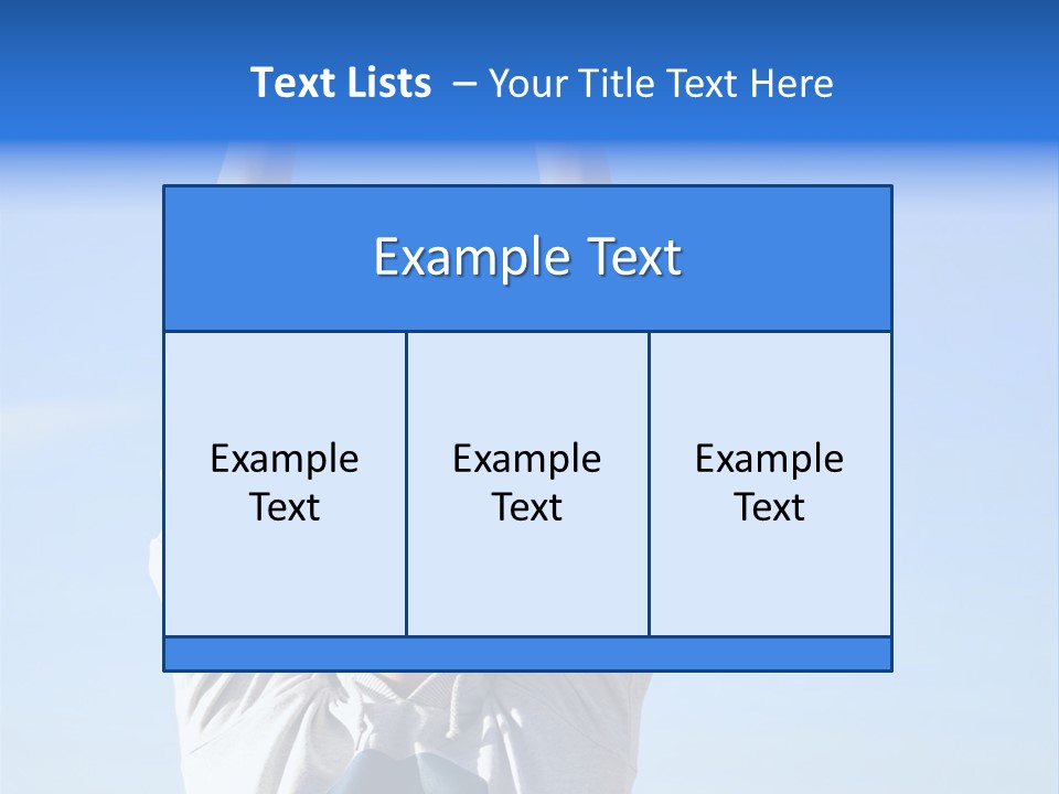 Well Being Training Blue PowerPoint Template