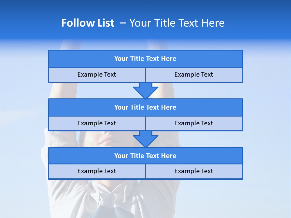 Well Being Training Blue PowerPoint Template