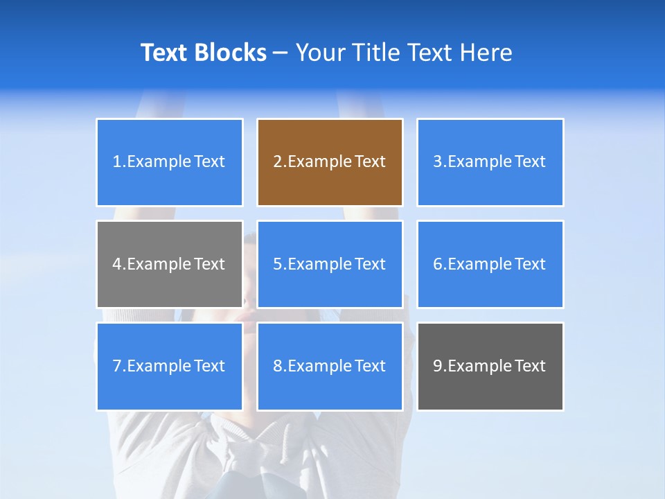 Well Being Training Blue PowerPoint Template