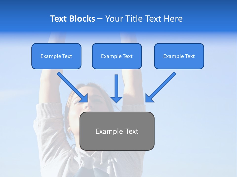 Well Being Training Blue PowerPoint Template