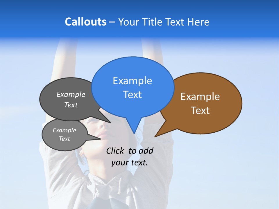Well Being Training Blue PowerPoint Template