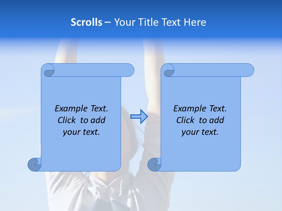 Well Being Training Blue PowerPoint Template