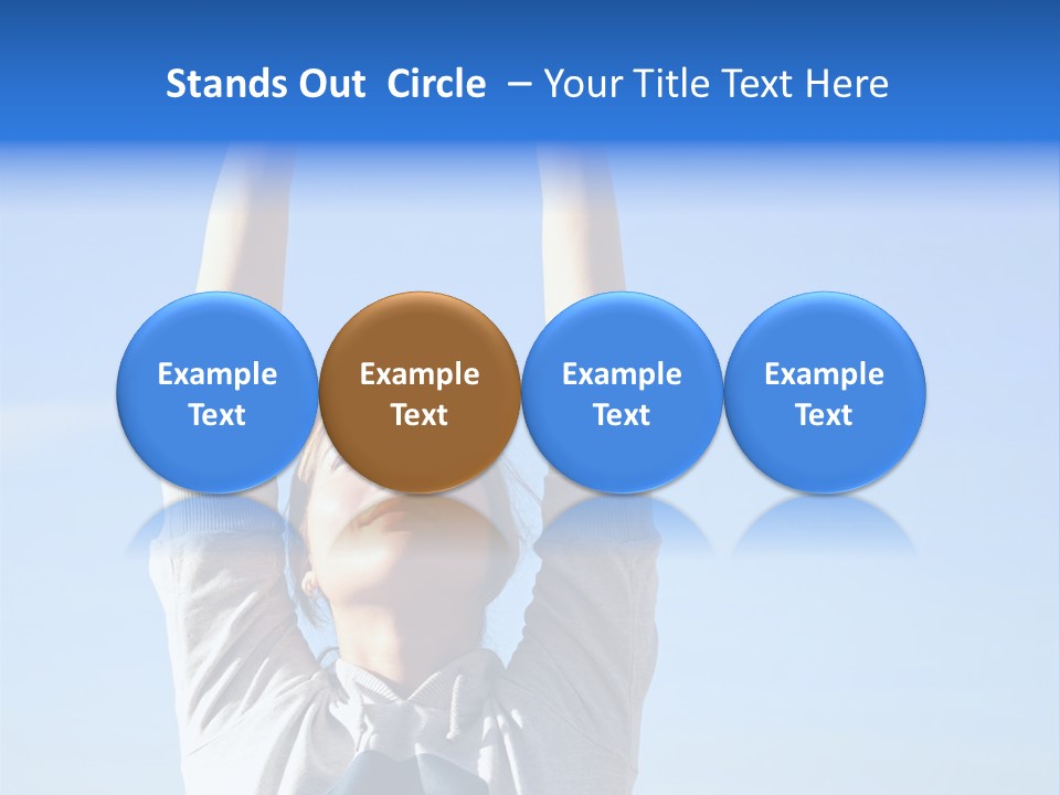 Well Being Training Blue PowerPoint Template