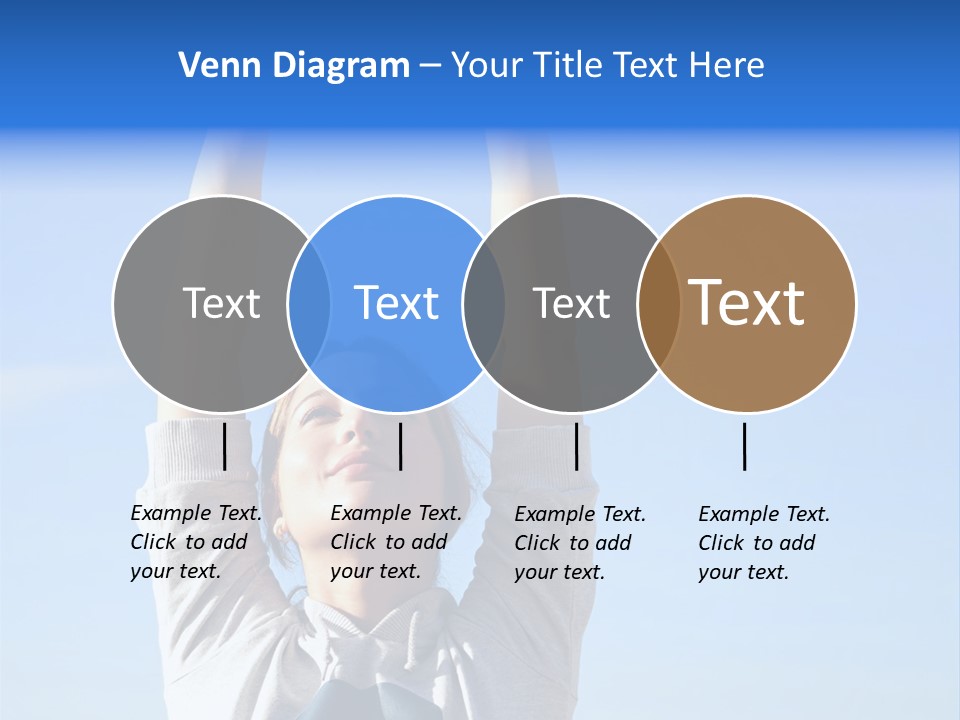 Well Being Training Blue PowerPoint Template
