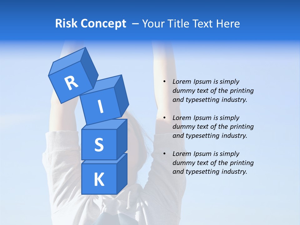 Well Being Training Blue PowerPoint Template