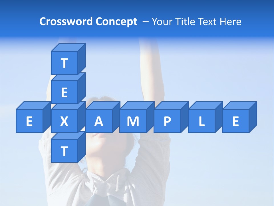 Well Being Training Blue PowerPoint Template