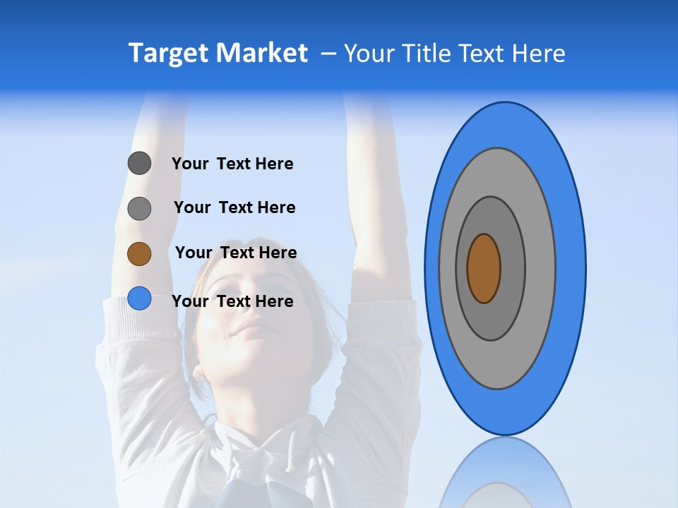 Well Being Training Blue PowerPoint Template