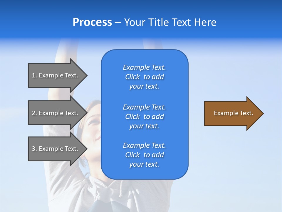 Well Being Training Blue PowerPoint Template