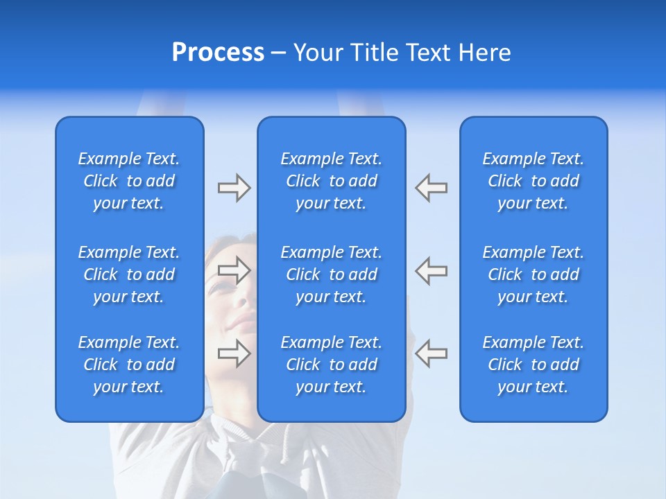 Well Being Training Blue PowerPoint Template
