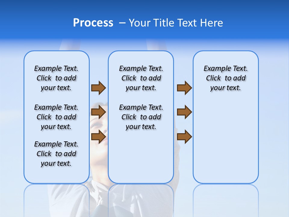Well Being Training Blue PowerPoint Template