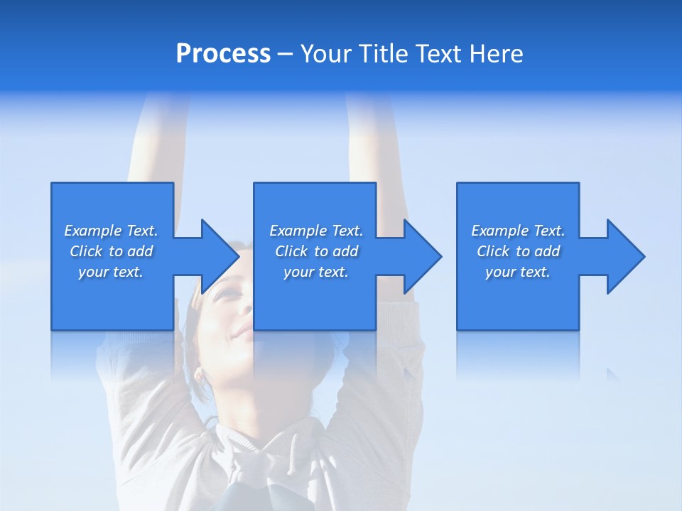 Well Being Training Blue PowerPoint Template