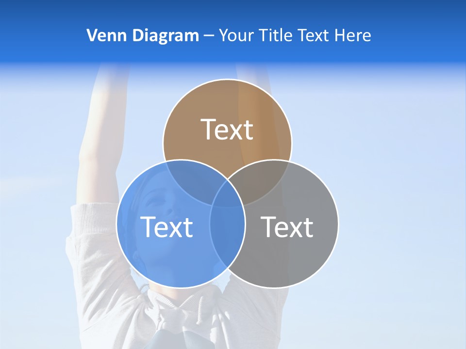 Well Being Training Blue PowerPoint Template