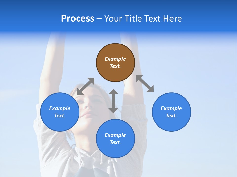 Well Being Training Blue PowerPoint Template